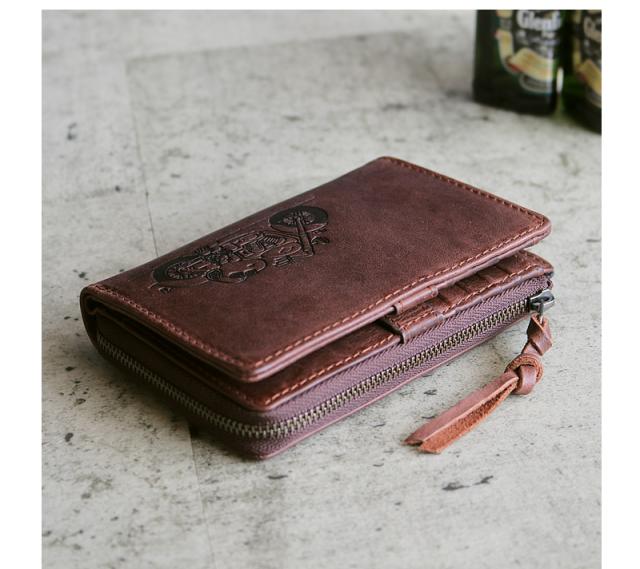 PEANUTS SNOOPY JOE COOL ラウンドファスナー 二つ折り財布