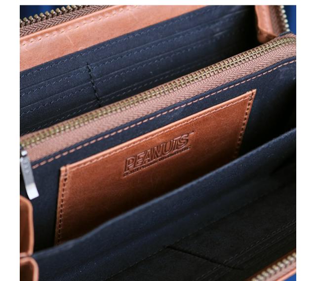 PEANUTS SNOOPY JOE COOL ラウンドファスナー長財布