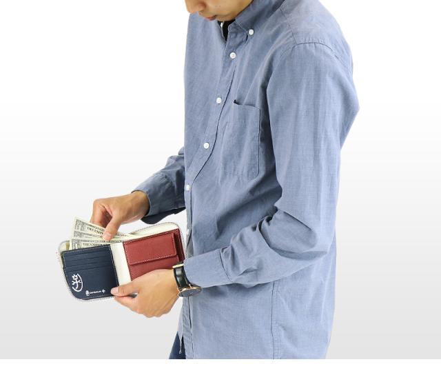 CASTELBAJAC(カステルバジャック) Quattro(クアトロ) ラウンドファスナー二つ折り財布  058624