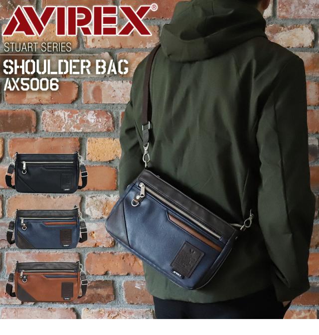 ショルダーバッグ AVIREX メンズ 男女兼用 ブランド アビレックス AX5006 スチュアート STUART