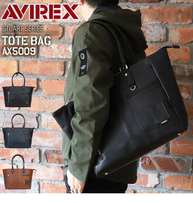 トートバッグ AVIREX メンズ 男女兼用 ブランド アビレックス AX5009 スチュアート STUART