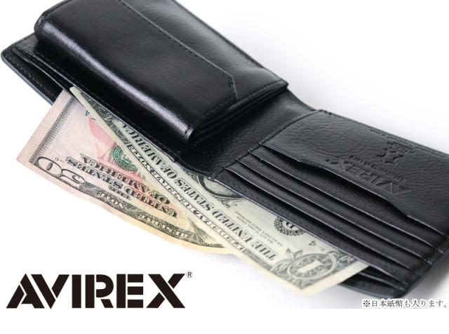 AVIREX BEIDE SERIES アヴィレックス バイドシリーズ 二つ折り財布 小銭入れあり AX9100