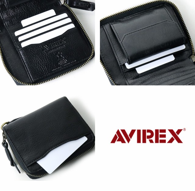 AVIREX BEIDE SERIES アヴィレックス バイドシリーズ 縦型 二つ折り財布 小銭入れあり AX9101