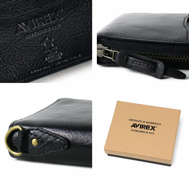 AVIREX BEIDE SERIES アヴィレックス バイドシリーズ 縦型 二つ折り財布 小銭入れあり AX9101