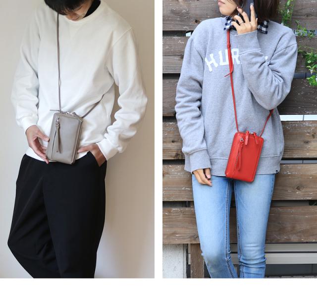 PID ピーアイディー selvaシリーズ セルヴァ PAP5002 ネックウォレット お財布ショルダ メンズ レディース 本革