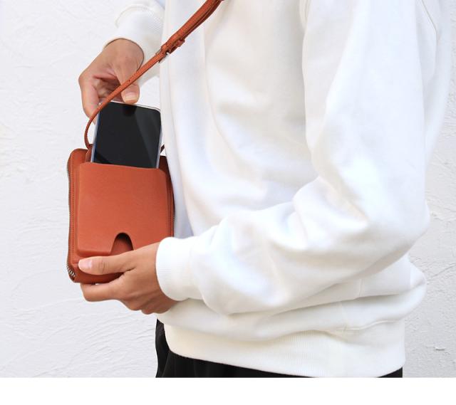 PID ピーアイディー selvaシリーズ セルヴァ PAP5002 ネックウォレット お財布ショルダ メンズ レディース 本革