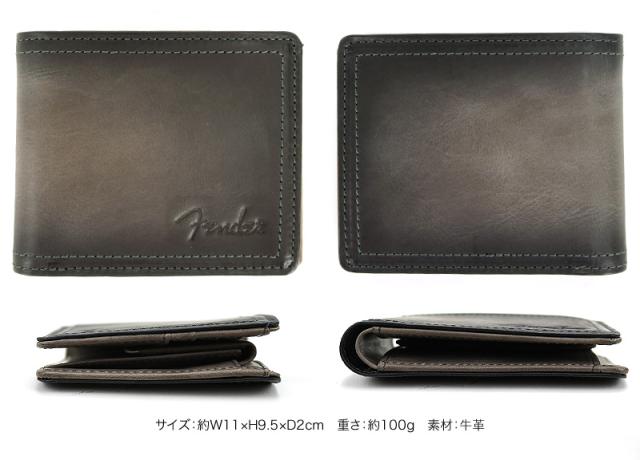 Fender (フェンダー) シリーズ 二つ折り財布 小銭入れあり 950-502 