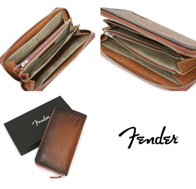 Fender (フェンダー) シリーズ ラウンドファスナー長財布 小銭入れあり 950-504 