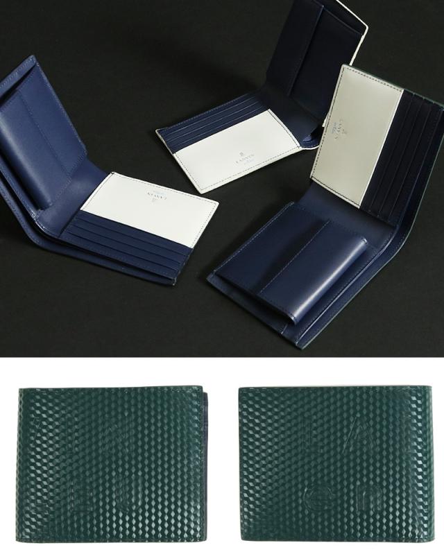 LANVIN en Bleu (ランバンオンブルー) ディジョンシリーズ 二つ折り財布 小銭入れあり 546603