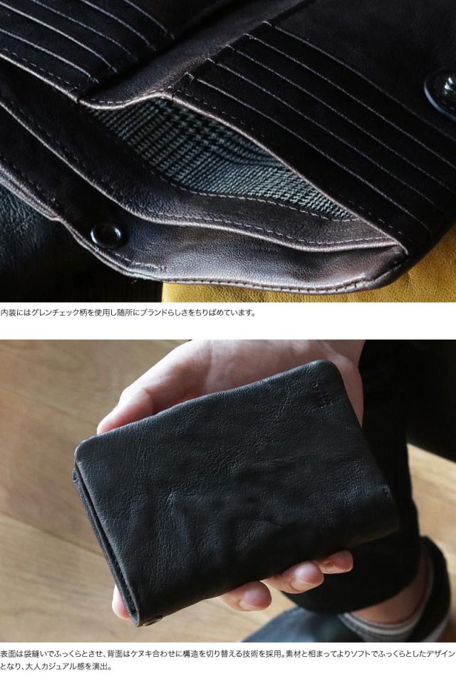 TAKEO KIKUCHI (タケオキクチ) オイスターシリーズ ミドルウォレット 小銭入れあり 720625