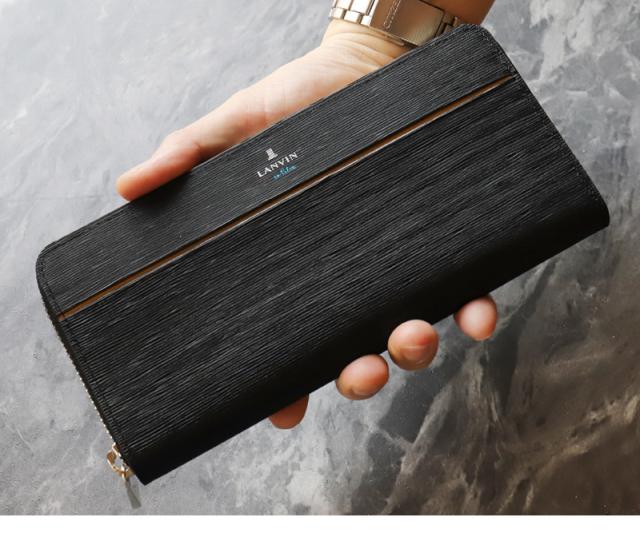 LANVIN en Bleu (ランバンオンブルー) ロージュシリーズ ラウンドファスナー長財布 小銭入れあり 516606 