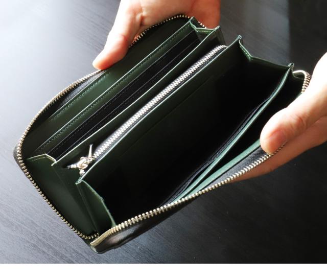 LANVIN en Bleu (ランバンオンブルー) ロージュシリーズ ラウンドファスナー長財布 小銭入れあり 516606 