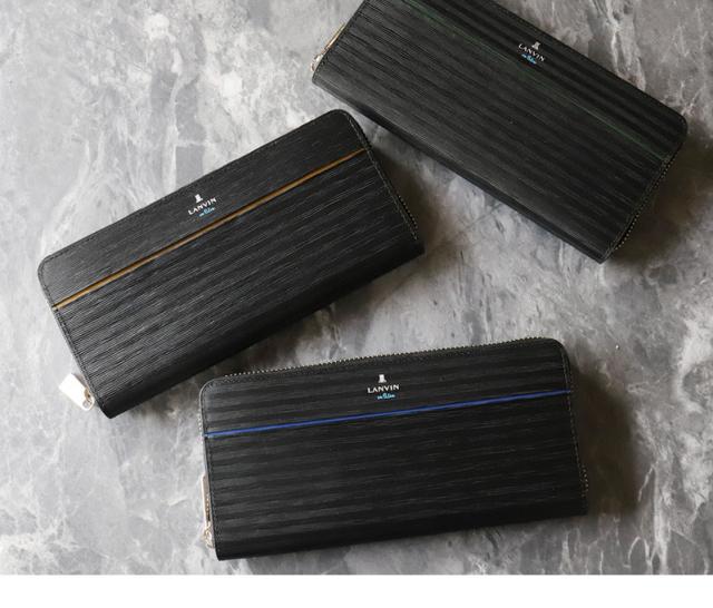 LANVIN en Bleu (ランバンオンブルー) ロージュシリーズ ラウンドファスナー長財布 小銭入れあり 516606 