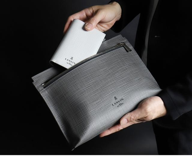 LANVIN en Bleu (ランバンオンブルー) ゼブダシリーズ 二つ折り財布 小銭入れあり 529615