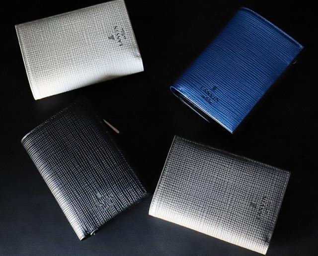 LANVIN en Bleu (ランバンオンブルー) ゼブダシリーズ 二つ折り財布 小銭入れあり 529615