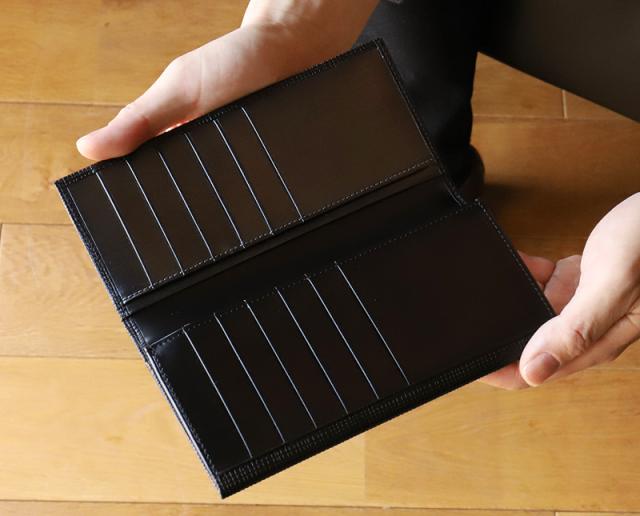 LANVIN en Bleu (ランバンオンブルー) ゼブダシリーズ 長財布 小銭入れあり 529616