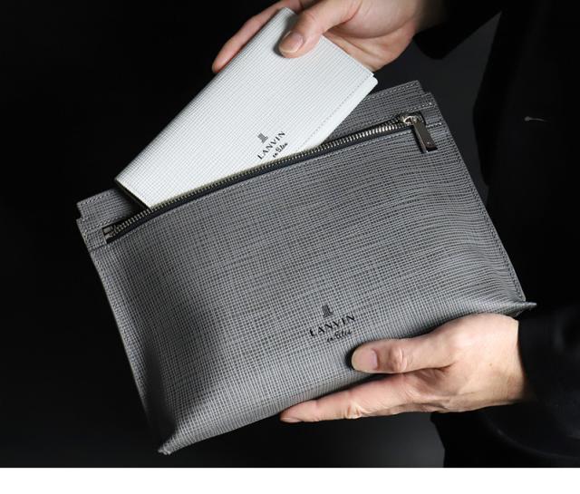 LANVIN en Bleu (ランバンオンブルー) ゼブダシリーズ 長財布 小銭入れあり 529616