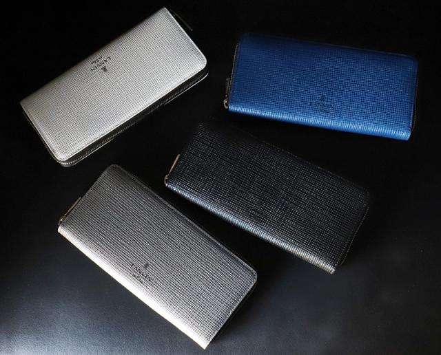 LANVIN en Bleu (ランバンオンブルー) ゼブダシリーズ ラウンドファスナー長財布 小銭入れあり 529617 