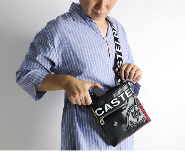 CASTELBAJAC (カステルバジャック) DULTON(ダルトン)シリーズ 薄マチショルダーバッグ 026131 