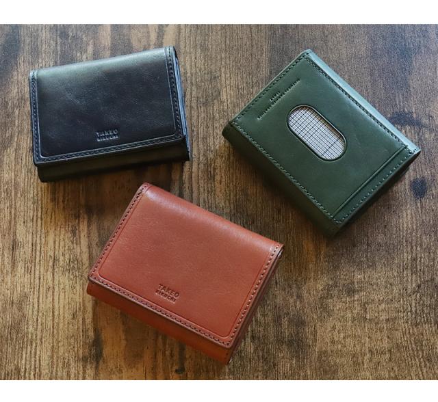 TAKEO KIKUCHI (タケオキクチ) コルティシリーズ 三つ折り財布 742624 
