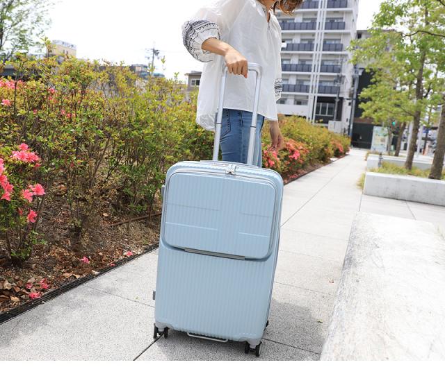 【商品レビューで+5%】innovator イノベーター Extreme Journey  スーツケース INV60 TSAロック Mサイズ 5泊 6泊 62L 60cm 4.0kg 4輪 軽量 メンズ レディース ファスナー 国内旅行 修学旅行 トラベル 出張 キャリーケース 静音 ストッパー付き フロントオープン PC収納