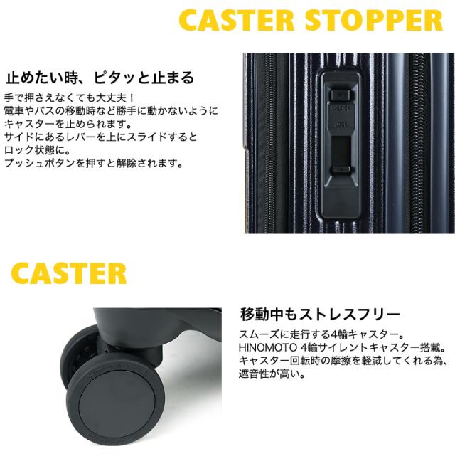 【商品レビューで+5%】innovator イノベーター Extreme Journey  スーツケース INV60 TSAロック Mサイズ 5泊 6泊 62L 60cm 4.0kg 4輪 軽量 メンズ レディース ファスナー 国内旅行 修学旅行 トラベル 出張 キャリーケース 静音 ストッパー付き フロントオープン PC収納