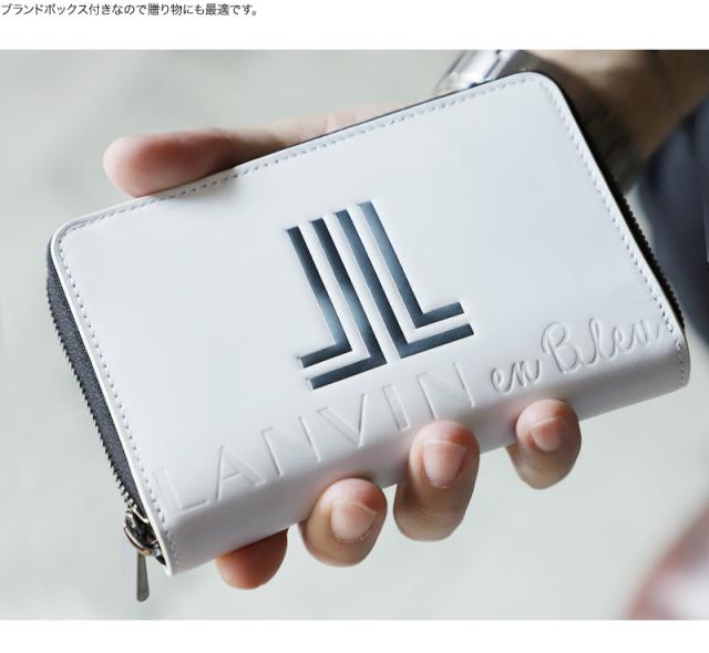 LANVIN en Bleu (ランバンオンブルー) スウィッシュシリーズ 二つ折り財布 小銭入れあり 515603