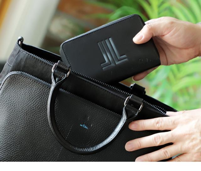 LANVIN en Bleu (ランバンオンブルー) スウィッシュシリーズ 二つ折り財布 小銭入れあり 515603