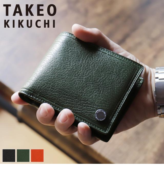 TAKEO KIKUCHI (タケオキクチ) コインシリーズ 二つ折り財布 730615 
