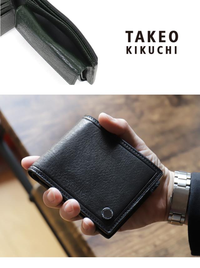 TAKEO KIKUCHI (タケオキクチ) コインシリーズ 二つ折り財布 730615 