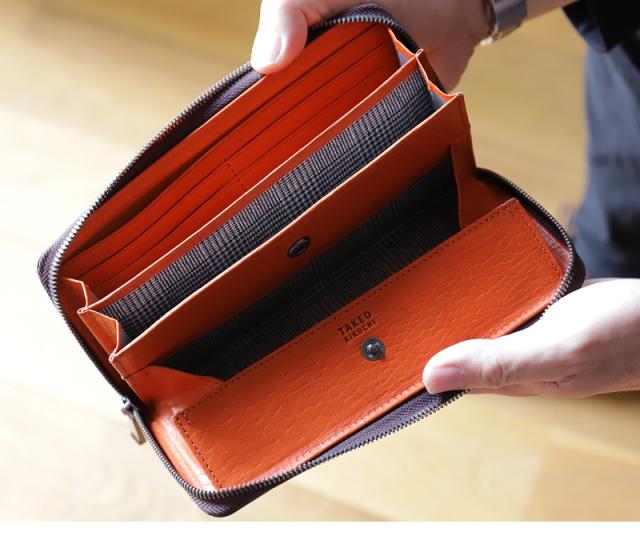 TAKEO KIKUCHI (タケオキクチ) コインシリーズ ラウンドファスナー長財布 730617 