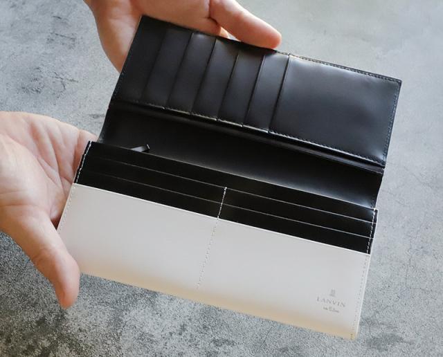 LANVIN en Bleu (ランバンオンブルー) ディアブロシリーズ 長財布 小銭入れあり 519605