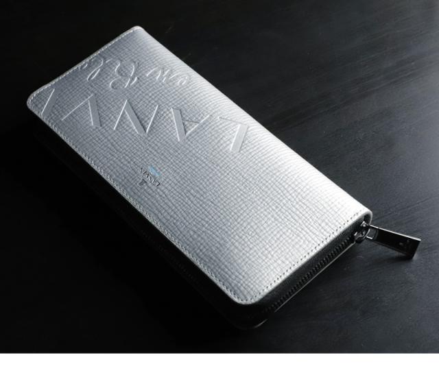 LANVIN en Bleu (ランバンオンブルー) バトラー小物限定シリーズ ラウンドファスナー長財布 519693
