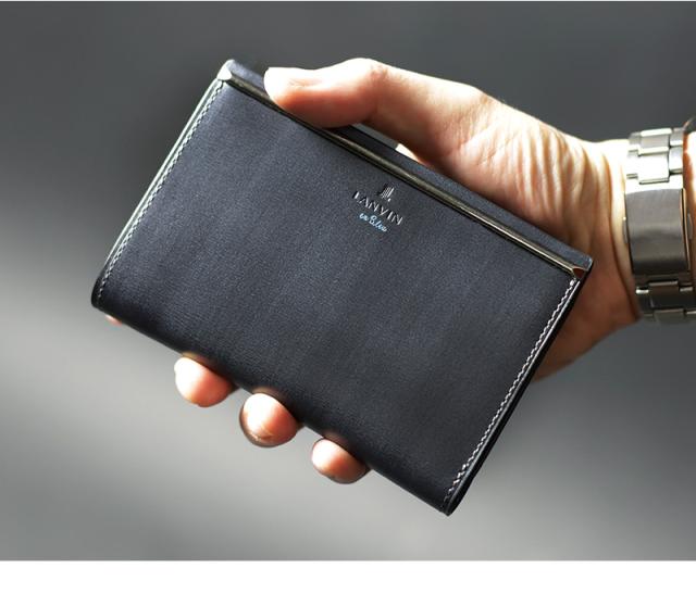 LANVIN en Bleu (ランバンオンブルー) レノア小物シリーズ 二つ折り財布 518613
