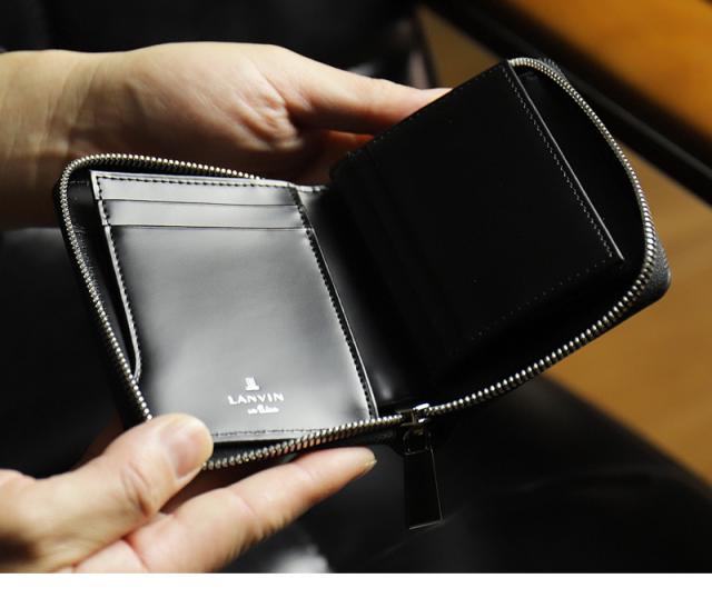 LANVIN en Bleu (ランバンオンブルー) バトラー小物 二つ折り財布 519615 