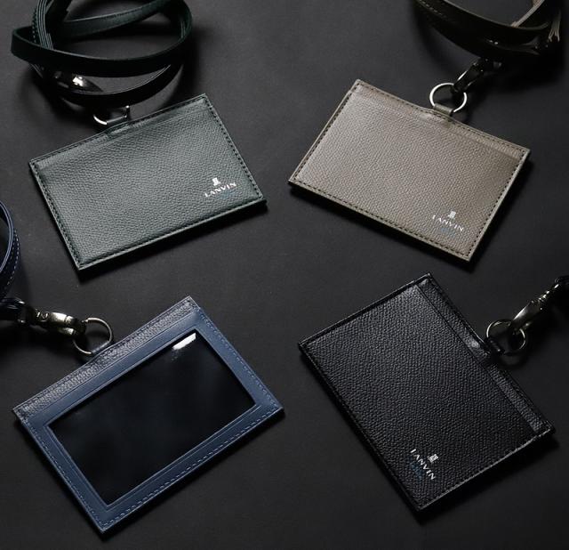 LANVIN en Bleu (ランバンオンブルー) デクスターシリーズ IDカードホルダー 524603