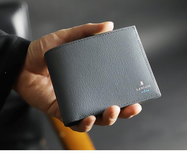 LANVIN en Bleu (ランバンオンブルー) デクスターシリーズ 二つ折り財布 小銭入れあり 524605