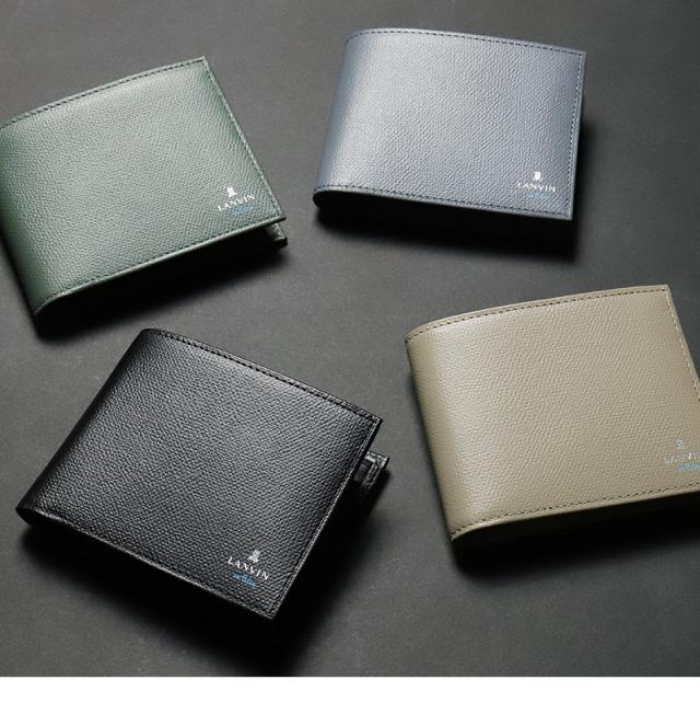 LANVIN en Bleu (ランバンオンブルー) デクスターシリーズ 二つ折り財布 小銭入れあり 524606 
