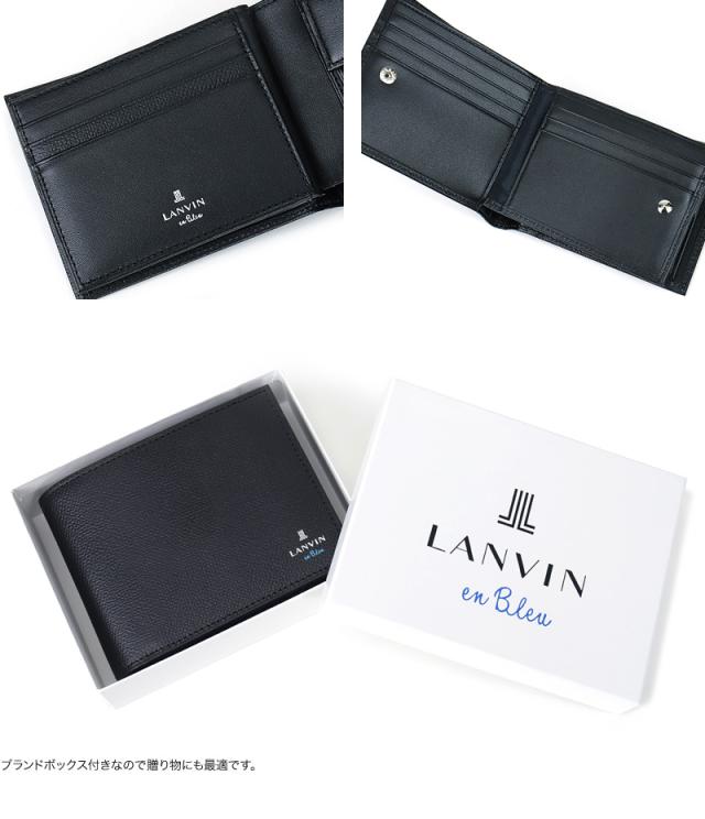 LANVIN en Bleu (ランバンオンブルー) デクスターシリーズ 二つ折り財布 小銭入れあり 524606 