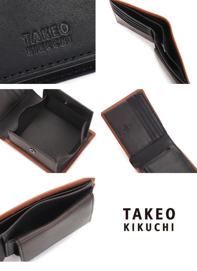 TAKEO KIKUCHI (タケオキクチ) ヘリテージ小物 二つ折り財布 740605 