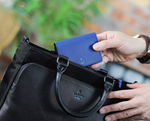 LANVIN en Bleu (ランバンオンブルー) ワグラム2小物 カードケース 504611 