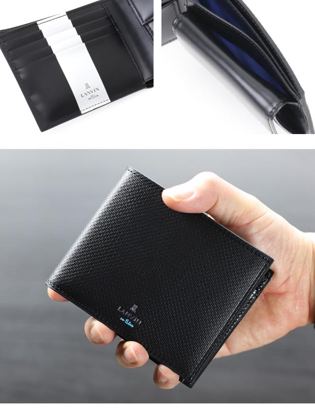 LANVIN en Bleu (ランバンオンブルー) ワグラム2小物 二つ折り財布 504613 