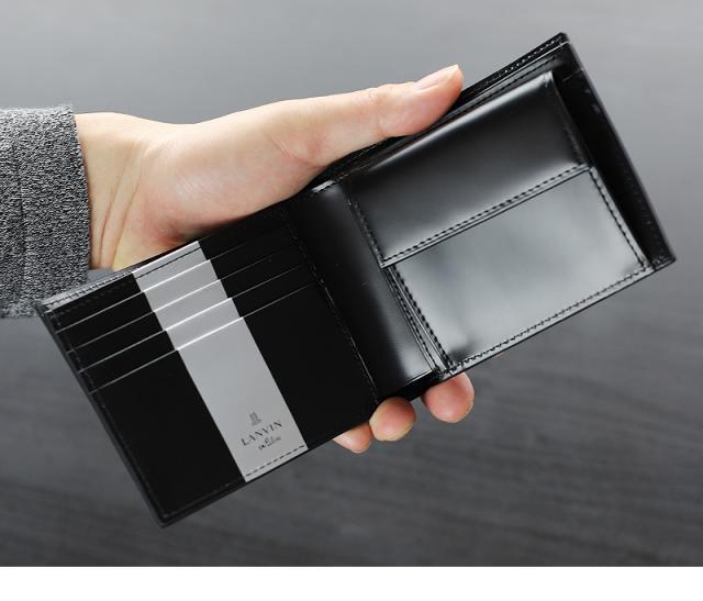 LANVIN en Bleu (ランバンオンブルー) ワグラム2小物 二つ折り財布 504613 