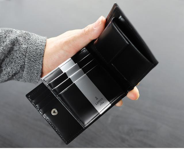 LANVIN en Bleu (ランバンオンブルー) ワグラム2小物 二つ折り財布 504614