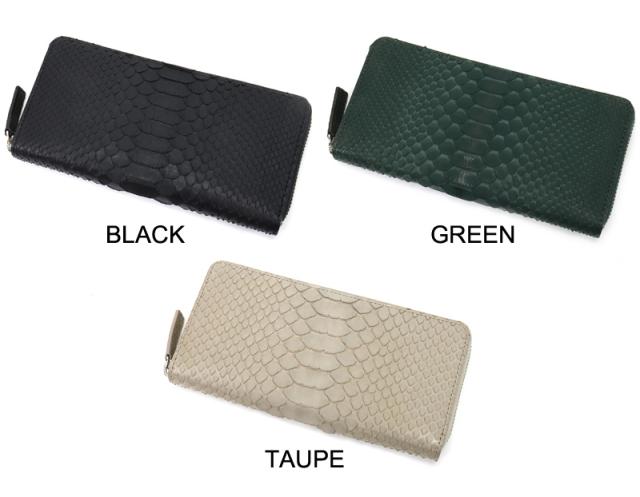 IS/IT (イズイット) PYTHON小物(パイソン小物) ラウンドファスナー長財布 983603 