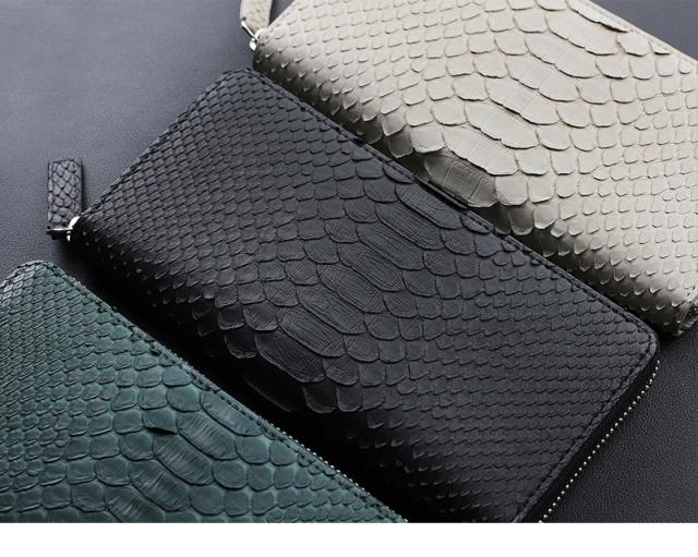 IS/IT (イズイット) PYTHON小物(パイソン小物) ラウンドファスナー長財布 983603 