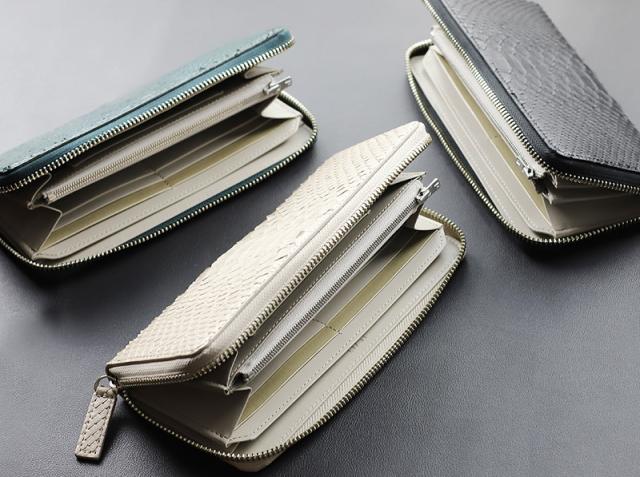 IS/IT (イズイット) PYTHON小物(パイソン小物) ラウンドファスナー長財布 983603 