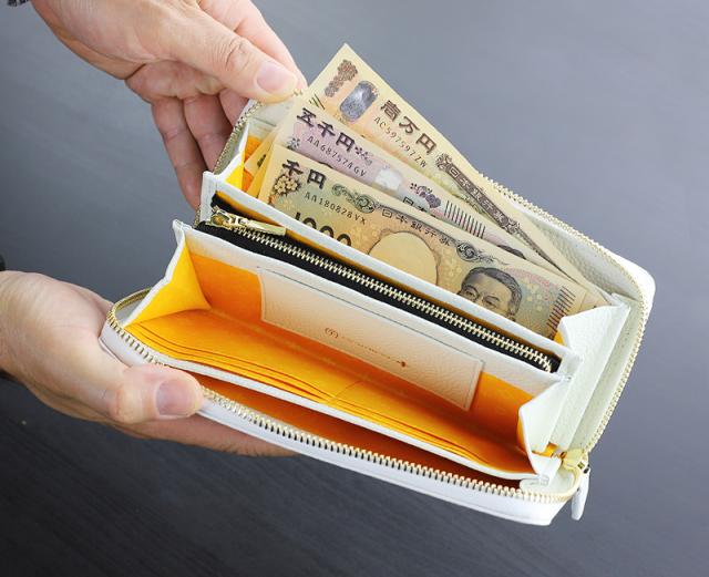 CASTELBAJAC (カステルバジャック) Cannele(カヌレ)シリーズ ラウンドファスナー長財布 035625 