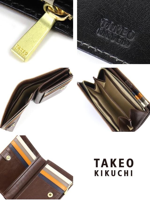 TAKEO KIKUCHI (タケオキクチ) イデアシリーズ 二つ折り財布 756605 