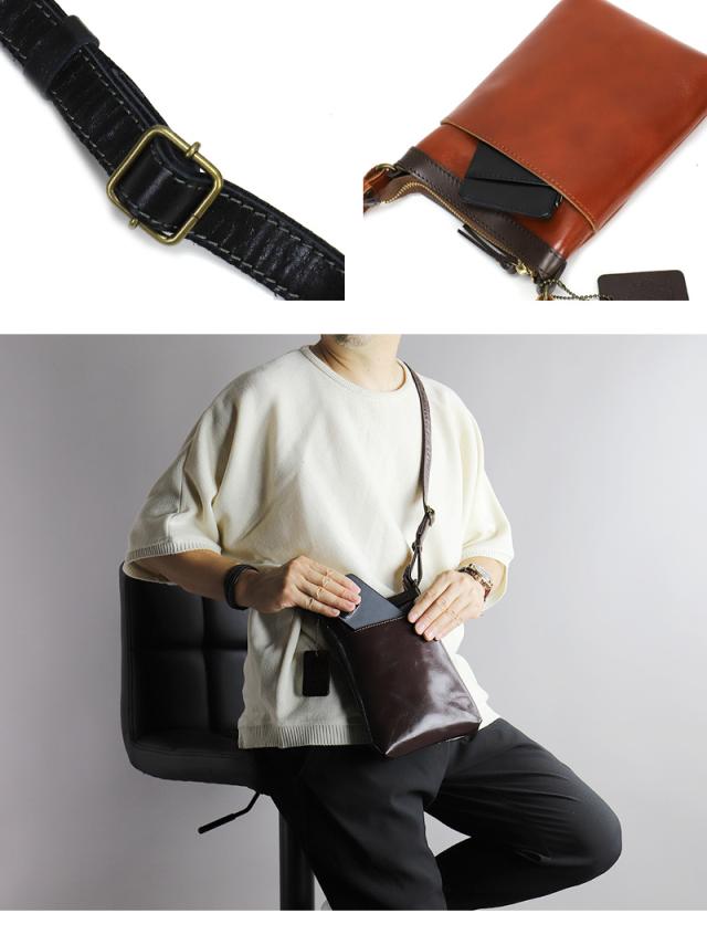 Zeha (ツェハ) ミニショルダーバッグ 姫路レザー 牛革 日本製 290-9950